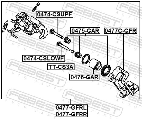 Fits FEBEST 0477-GFRL HAM CLAMP. REAR LEFT   ⭐UK Stock⭐