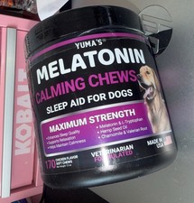 Melatonin Calming Chews for Dogs 170 Chews Dog Stress and Anxiety Relief