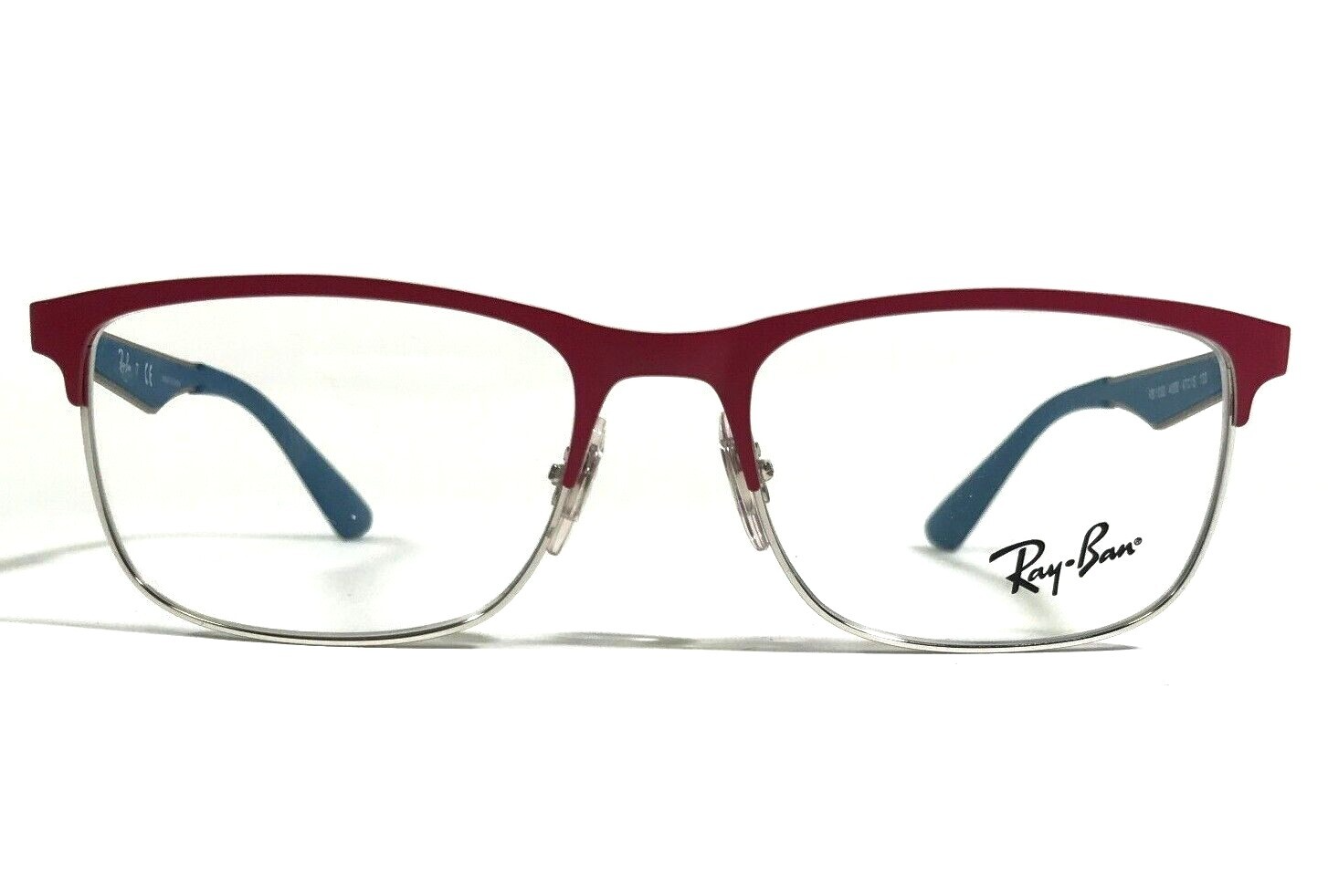 Ray-Ban Kids Eyeglasses Frames RB1052 4058 Blue Red Silver Square 47-15-130