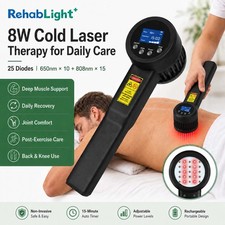8W Cold Laser Therapy Device 650nm 808nm for Back Neck Knee Muscle Pain Relief