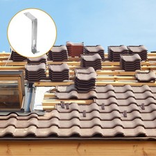 20 Pcs Stainless Steel Roof Tile Fixed Clips Heavy Duty Hooks for Roofing