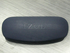 IZOD Hard Clam Shell Black Case with Red Interior Eyeglasses Case EX