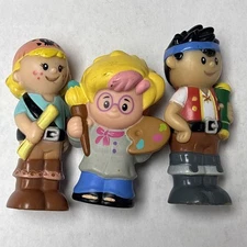 Step 2 - 3 Figures Main Street Village Pirate Boy & Girl  3" Tall & Artist Girl