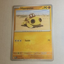 Pokémon Hippopotas 052/131 Prismatic Evolutions Common Basic HP90 English Card