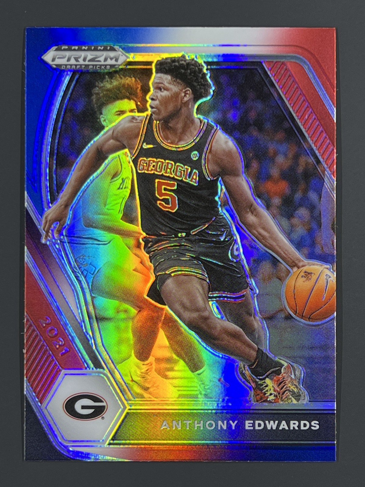 2021 Panini Prizm Draft Picks #65 Anthony Edwards Red White Blue