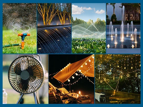 DEWENWILS Weatherproof Remote Control Outlet,for Christmas & String Lights,100ft