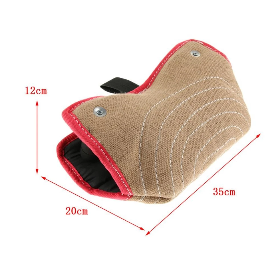 1x Griffe Welpen Beißarm Hundetraining Armschutz Jute Tug Toys Beige - Bild 2 von 4