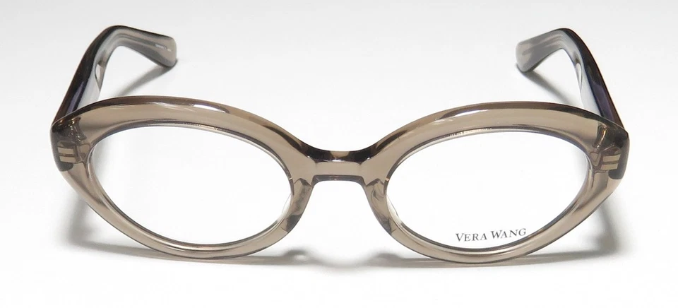 NEW VERA WANG LUXE ROSIE GLASSES FULL-RIM GRAY JAPAN OL PLASTIC WOMENS 45-19-135 - Image 3 of 4