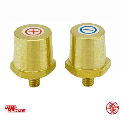 M6 Thread Male Brass Battery Terminal Charging Posts, M6 Battery Post Adapter