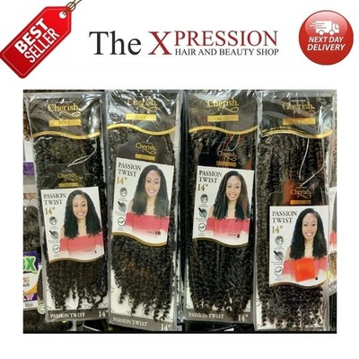 Cherish Bulk vorgeschlungene lockige Haarverlängerung Passion Twist 18 Zoll Lieferung am nächsten Tag