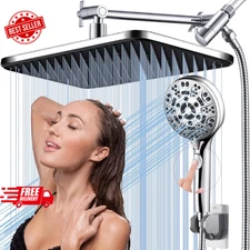Rain Shower Head with Handheld-14inch High Pressure Rainfall Showerheads with...