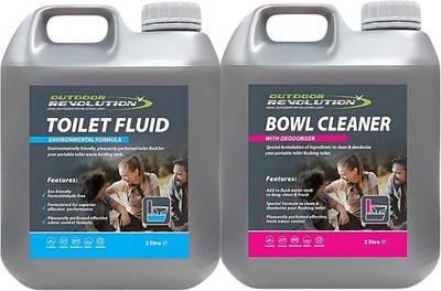 Toilettenflüssigkeit für Wohnwagen, Wohnmobil & Camping - Blue Waste, Pink Flush