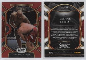 2021 Panini Select UFC Concourse Red Prizm /99 Derrick Lewis #22