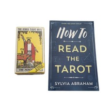 New Rider Tarot Deck Cards Fortune Teller & How to Read Tarot Book Lot Abraham