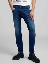 Image of Replay Mens Medium Blue Denim Shirt