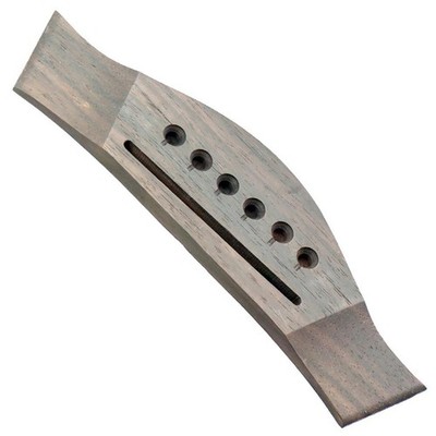 6 string saddle thru guitar bridge made of rosewood for acoustic folk
