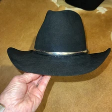 Resistol Quicksilver Black Self Conforming Cowboy Hat 4X Beaver Sz 7 1/2, WOW!