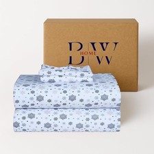 Briarwood Home 100 Cotton Printed Flannel Sheet Set 3 Piece Brushed Turkish ...