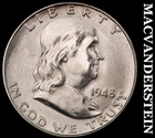 1948-D Franklin Half Dollar - FBL - Choice Gem Brilliant Unc  Lustrous  #J8750