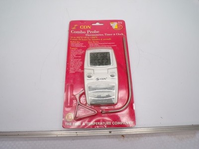CDN Combo Probe Thermometer Timer and Clock White DTTC-W NEW