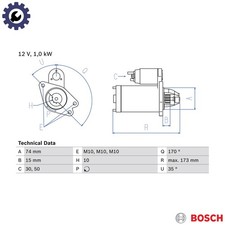 STARTER 0 986 025 290 FOR MAZDA ZJ-46/VE 1.3L ZY-VE/DE 1.5L Z668Y1/Y3Z6 1.6L 2
