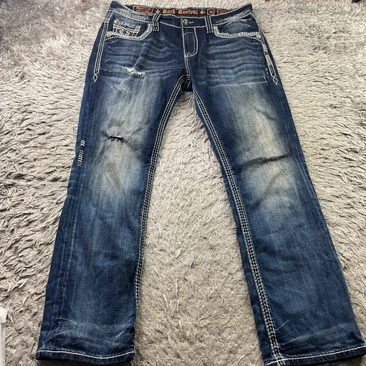 Rock Revival Rock Jeans for Men for sale - eBay
