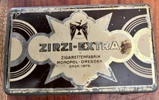 Zirzi Extra alte Blechdose , Zigarettenfabrik Monopol Dresden Jubiläumsausgabe