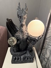 Drachen Lampe , Gothik  , sehr selten