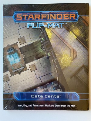 NEW~Starfinder~FLIP-MAT~Data Center~2024 PAIZO~Wet Dry Permanent Marker Erase~
