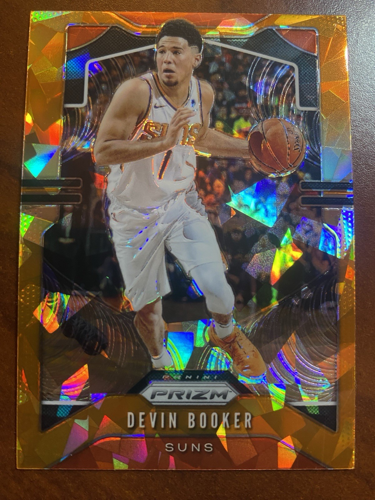 2019-20 Panini Prizm DEVIN BOOKER Orange Cracked Ice #67 - Phoenix Suns