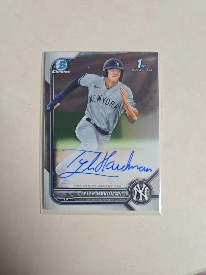 2022 Bowman - Chrome Prospect Autographs Tyler Hardman #CPA-TH (AU, RC)