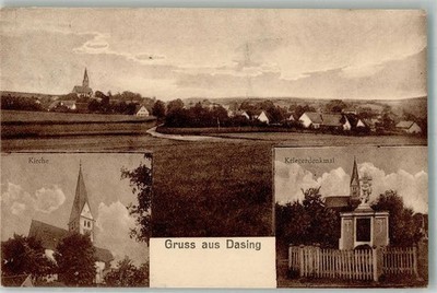 13577083 - 8901 Dasing Dorfkirche Kriegerdenkmal  Aichach-Friedberg LKR