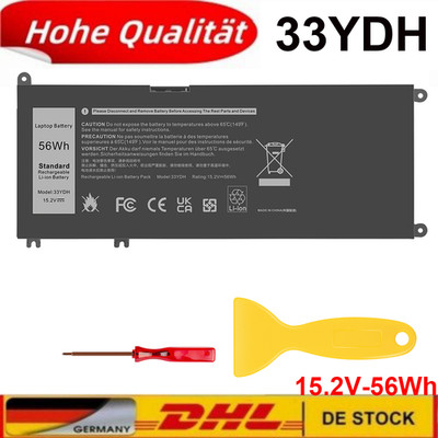 33YDH Ersatz AKKU für Dell Inspiron 17 7000 7786 7779 7773 7778 G3 3579 3779 G5