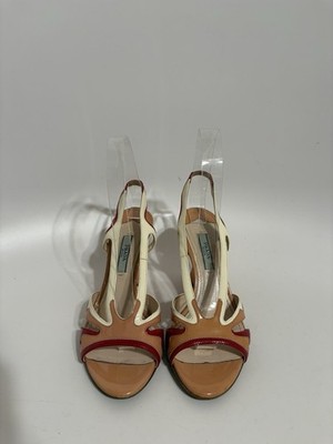 Vtg Prada 2012 Patent Leather Slingback Heels 35 | eBay
