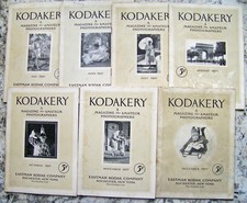 7 Issues "Kodakery" from 1927 - Magazine for Amateur Photographers from Kodak