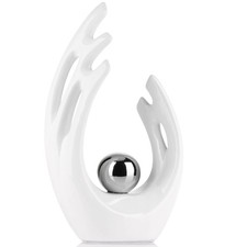 White Home Decor Accents, Coffee Table Funky Decor Modern Aesthetic Room Deco...