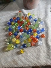 Lot of 80 Vintage CAT'S EYE Marbles - USED Good Condition From Marble Dig Lot 5