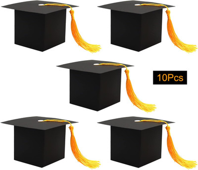 10Pcs Graduation Gift Box for Party - Grad Cap Candy Boxes for Chocolate - Party