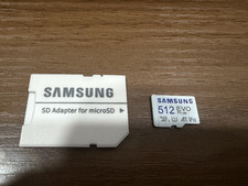 Samsung EVO Plus 512GB microSDXC Memory Card w/ SD Adapter for microSD