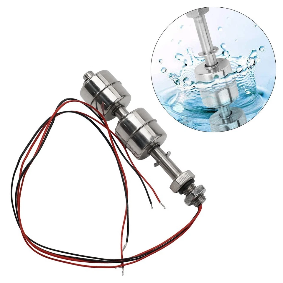 Aquarium und Pool Wasserstandssensor mit Doppelkugel Schwimmerschalter 100 mm - Bild 2 von 4