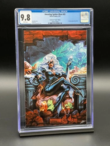Amazing Spider-Man #65 CGC 9.8 (2025) - Black Cat - Manhanini Virgin Edition