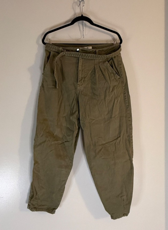 BP Olive High Waist Pants with Belt size 30 
