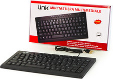 LKTAST04 - MINI TASTIERA Italiana Multimediale USB Adatta a Spazi Stretti O per