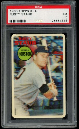 Rusty Staub 1968 Topps 3D card