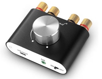 Bluetooth 5.0 Stereo Audio Amplifier Receiver 2 Channel Class D Mini Hi-Fi Amp
