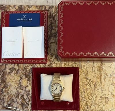 Cartier Santos Automatik 18K Gelbgold 