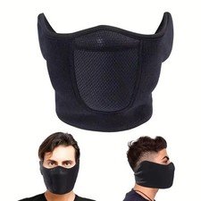 Winter Fleece Half Face Mask Windproof Cycling Running Ski Warm Ear Protection