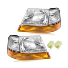 Headlight Assembly With Corner Light Kit Compatible with Ford Ranger 1998 199...