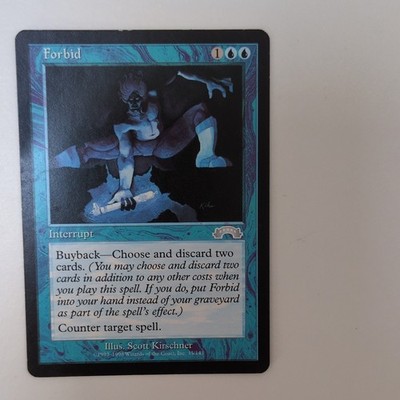 Wizards of the Coast Magic The Gathering Forbid Interrupt Blau Englisch 1998