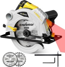 Enventor 1500W Circular Saw 5500RPM Electric with Laser Guide